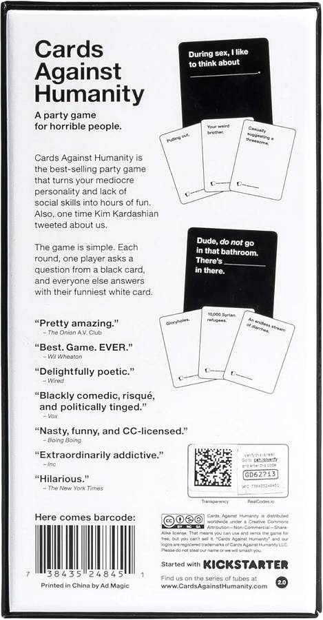 Cards Against Humanity - 100% Authentic