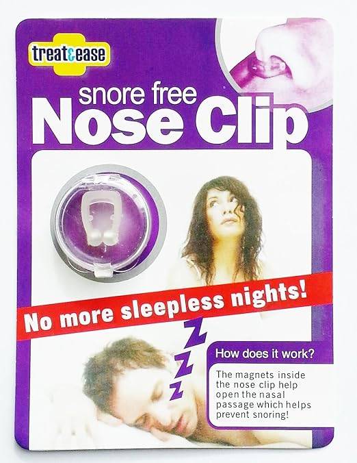 Snore Free Nose Clip - Anti Snoring Device - Quieter Restful Sleep
