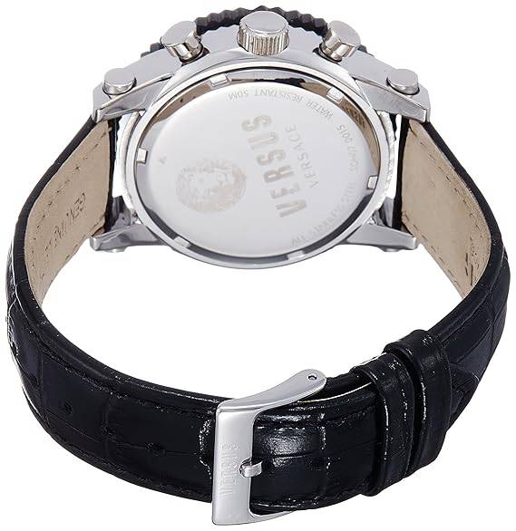 Retail @ R6,999.00*** VERSUS BY VERSACE Men's Madison 42mm Leather Chronograph Watch BRAND NEW