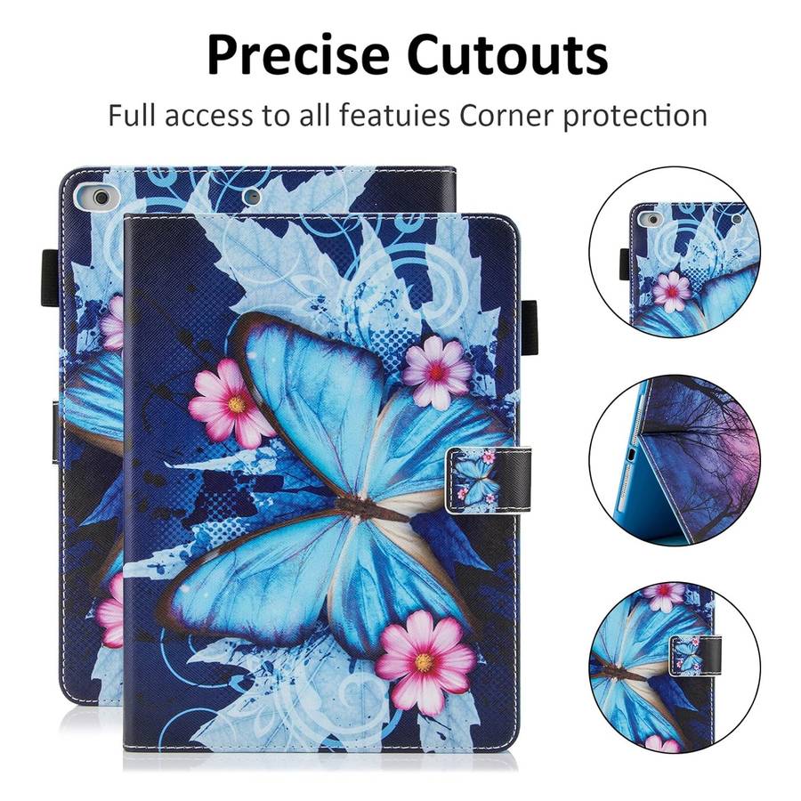 iPad 9.7 inch 2018 2017 Case/iPad Air Case/iPad Air 2 Case PU Leather Folio for Apple iPad 6th/5th G