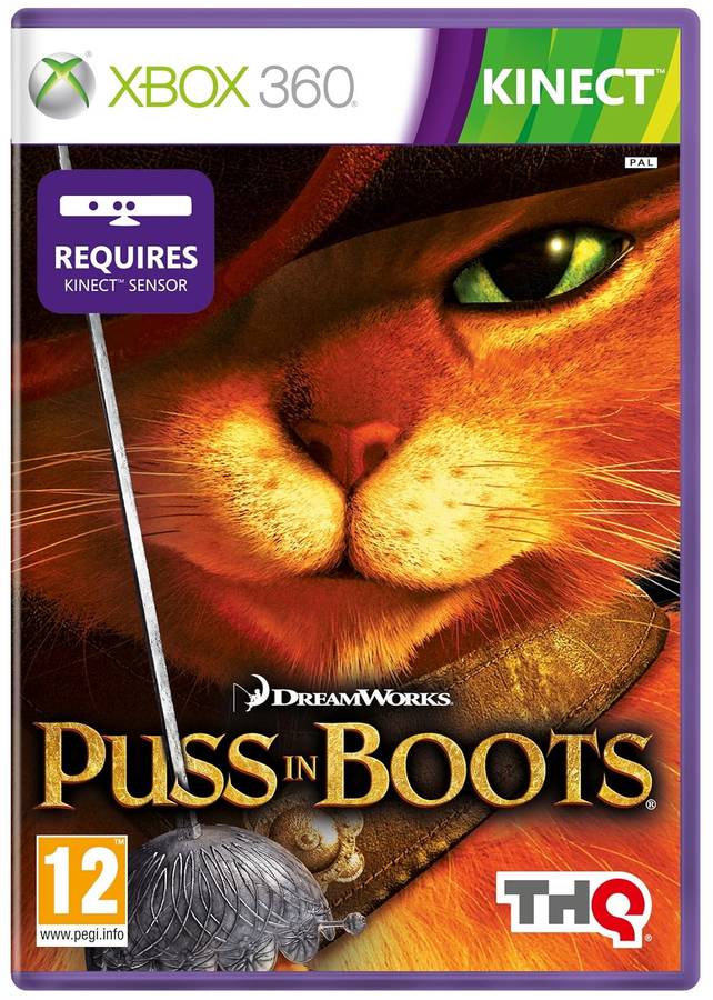 XBOX 360 DREAMWORKS PUSS IN BOOTS / ORIGINAL PRODUCT / SAG / BID TO WIN