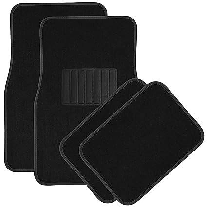 Carpet Mat Set BLACK| 4 Piece Universal Car Mat ,Non Slip Floor Mats