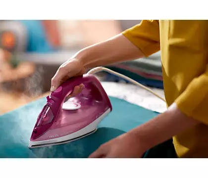 Philips EasySpeed Plus Steam Iron(Pink/Purple)
