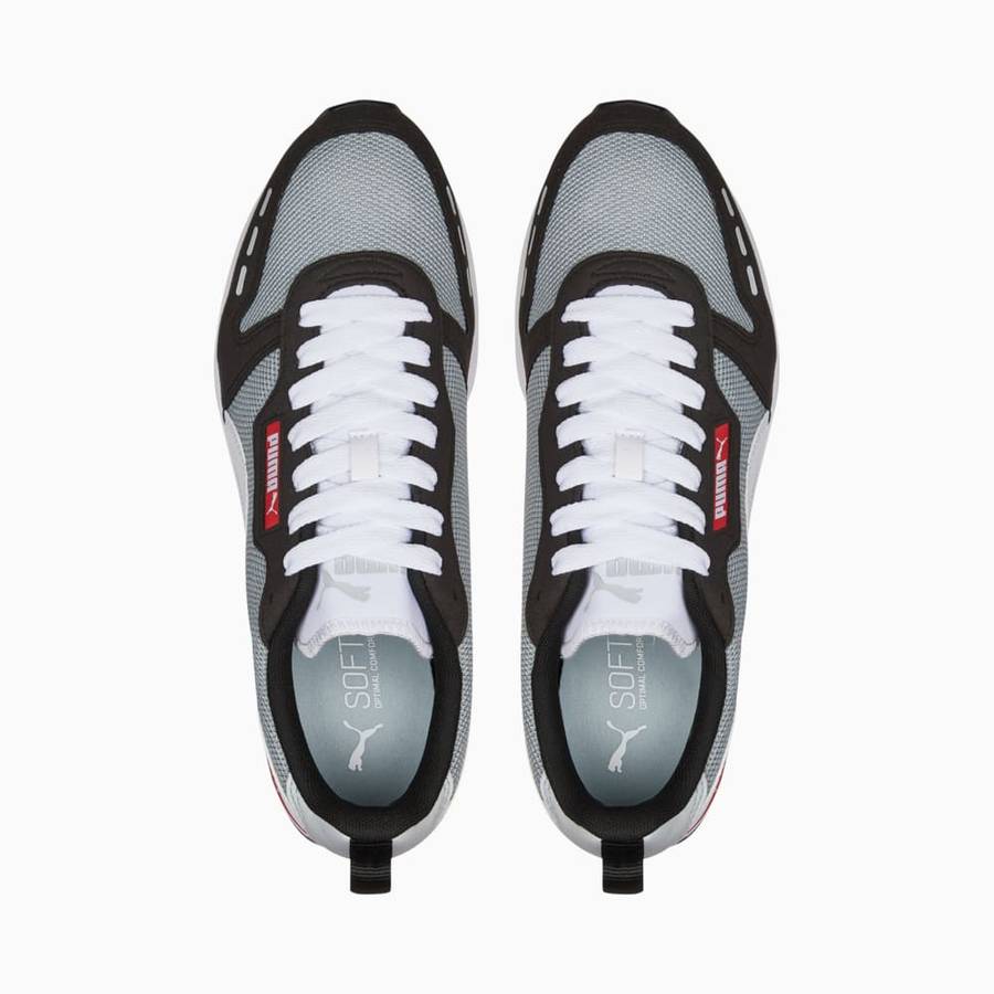 Puma R78 Grey Black Sneakers