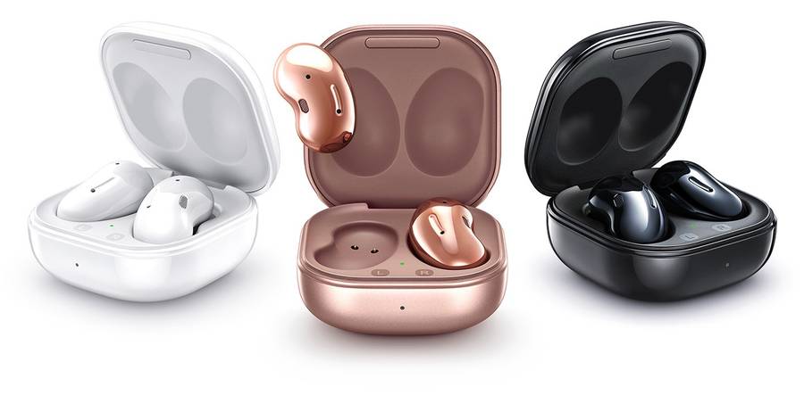 3 colours exposed by Galaxy Buds Live 'Mystic Bronze, Mystic White, Mystic Black'