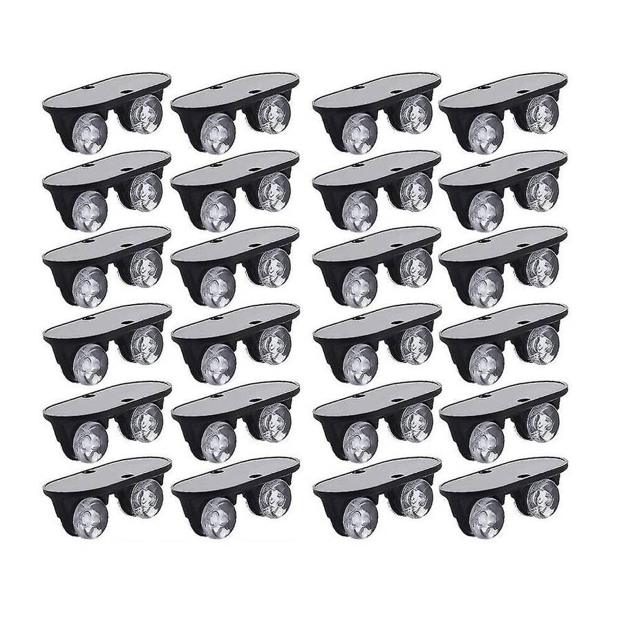 24 Pieces Self Adhesive Wheels Small Caster (black)