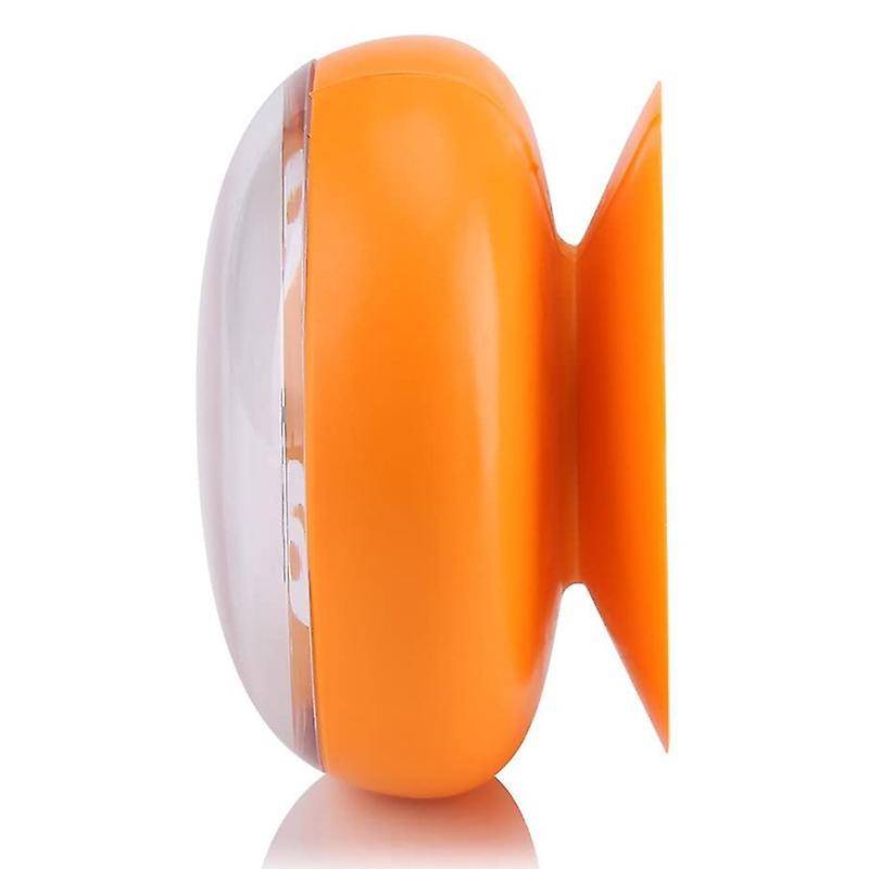 Shower Clock Diameter 7cm Arabic Numerals Dial for Kitchen (orange)