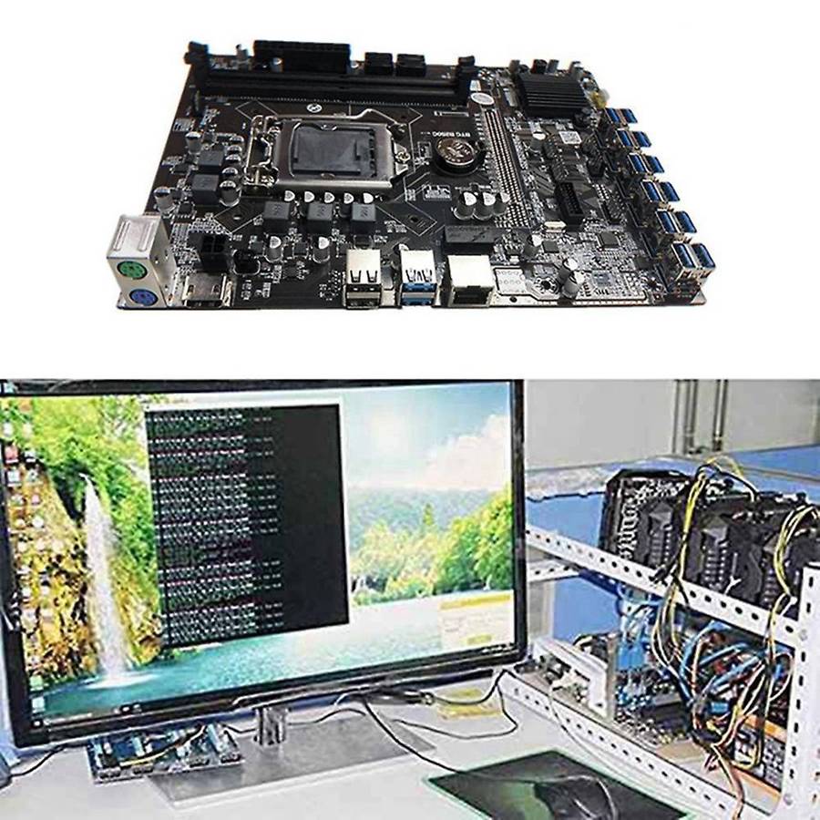 B250c Mining Motherboard with G4560 Cpu+rj45 Cable 3 Meters for Btc