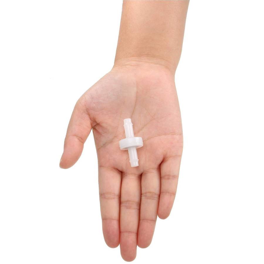 4pcs Check Valve Pvdf for Fuel Gas Liquid Air 1/4 Inch 6 Mm