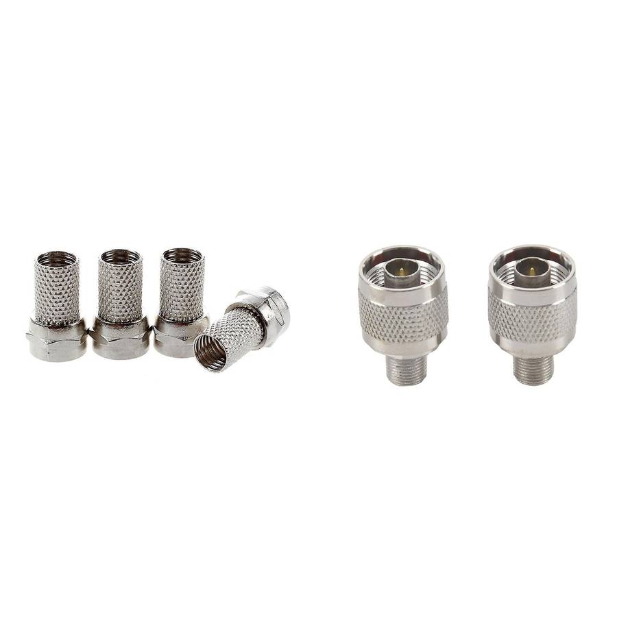 Twist-on Rg6 Rg-6 F Tv Connector No Crimping Pack Of 10