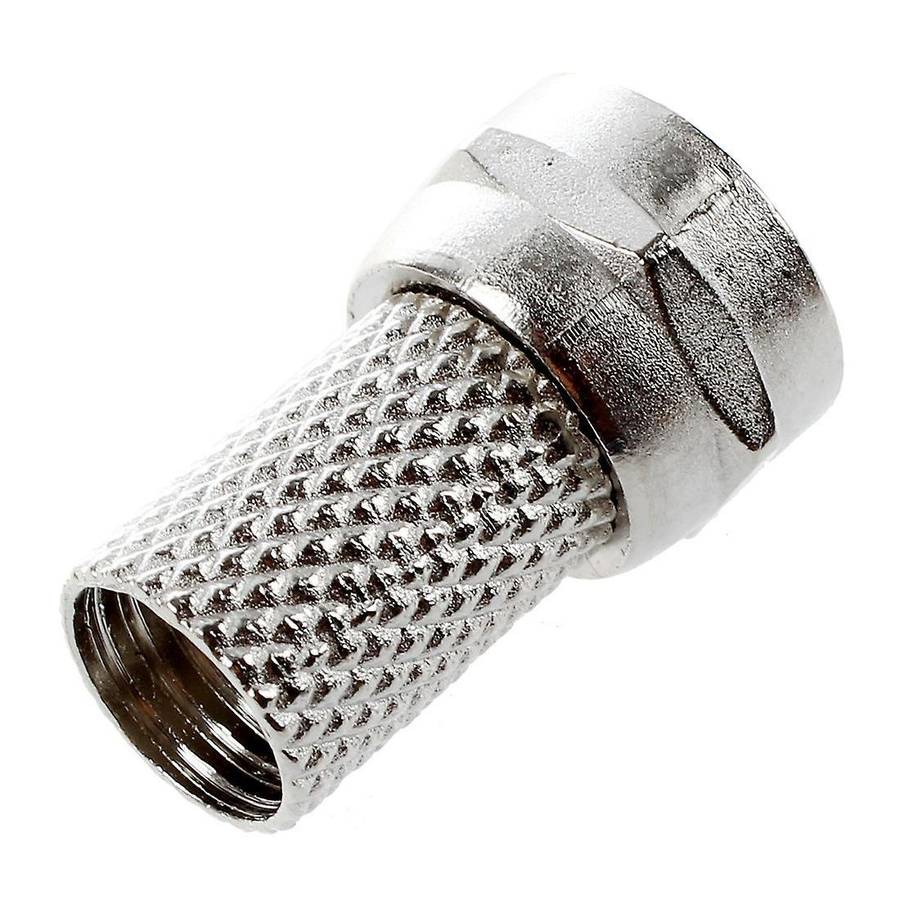 Twist-on Rg6 Rg-6 F Tv Connector No Crimping Pack Of 10