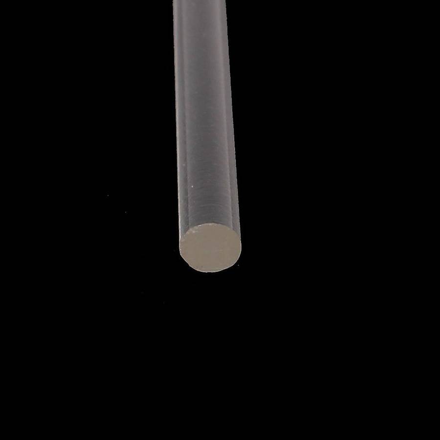 3mmx250mm Round Shape Solid Acrylic Rod Pmma Extruded Bar Clear 2pcs