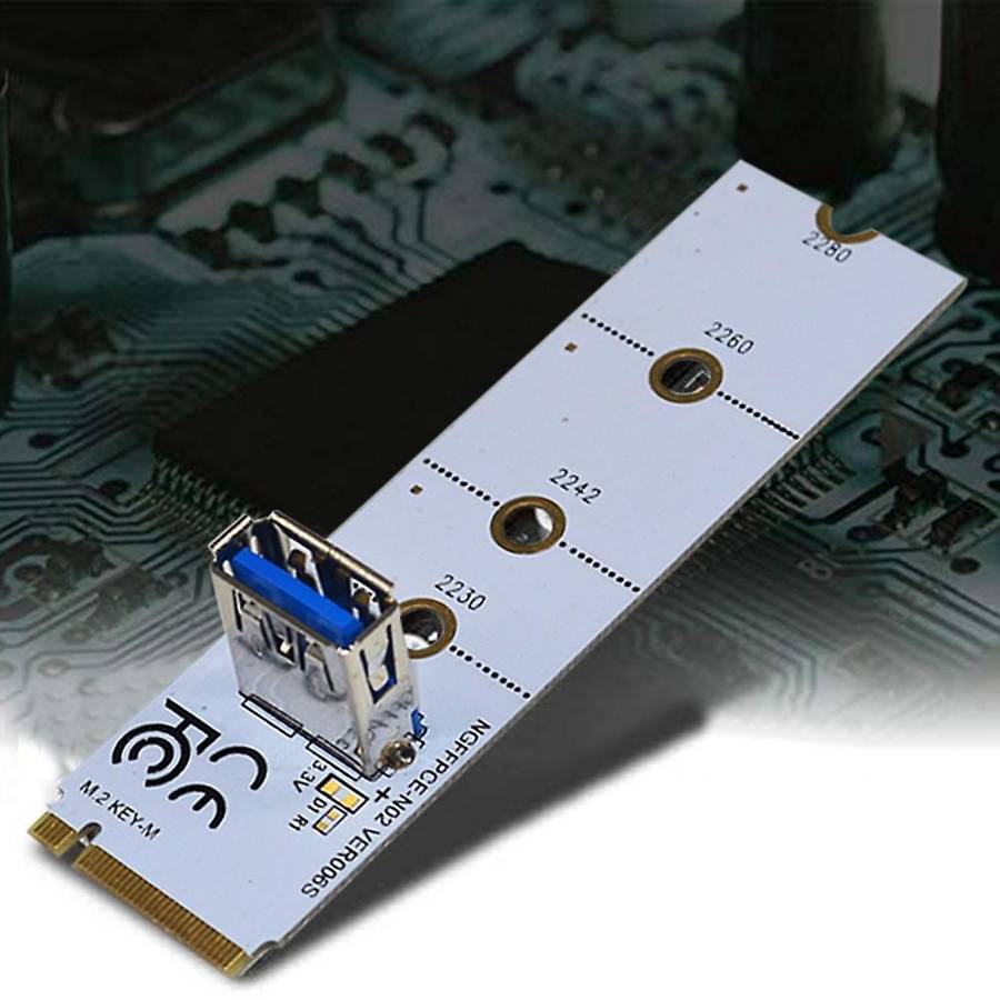 M.2 to Pci-e X16 Ngff Slot Usb3.0 Graphics Extension Adapter Card