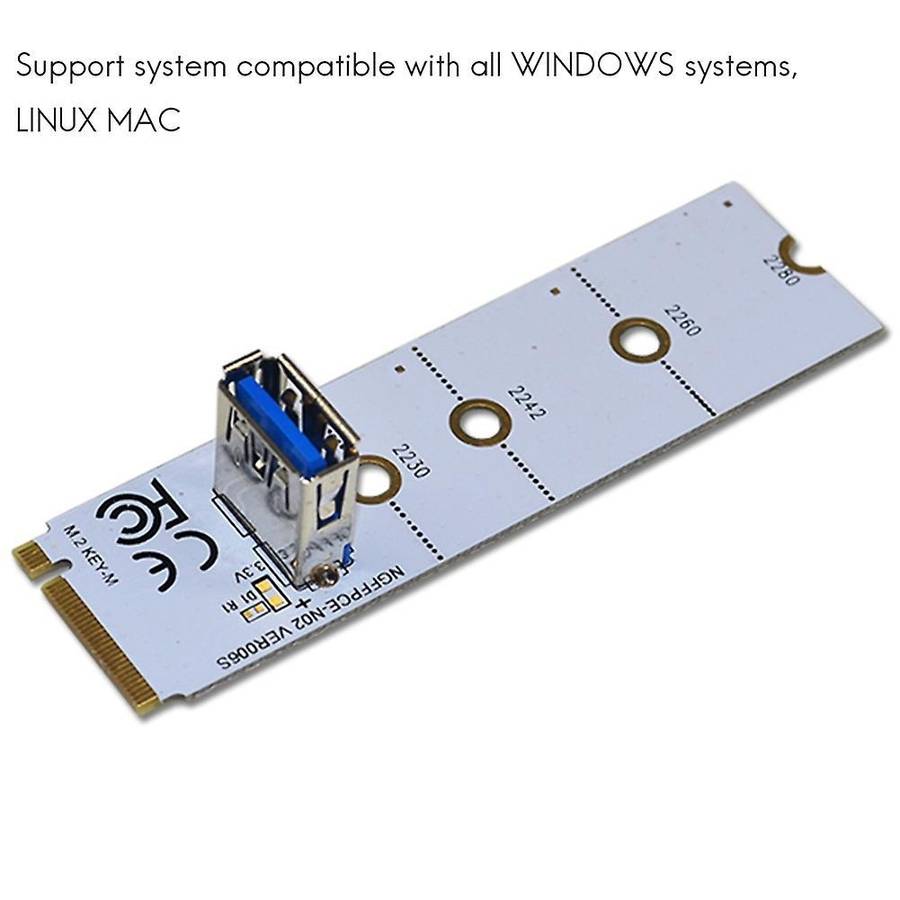 M.2 to Pci-e X16 Ngff Slot Usb3.0 Graphics Extension Adapter Card