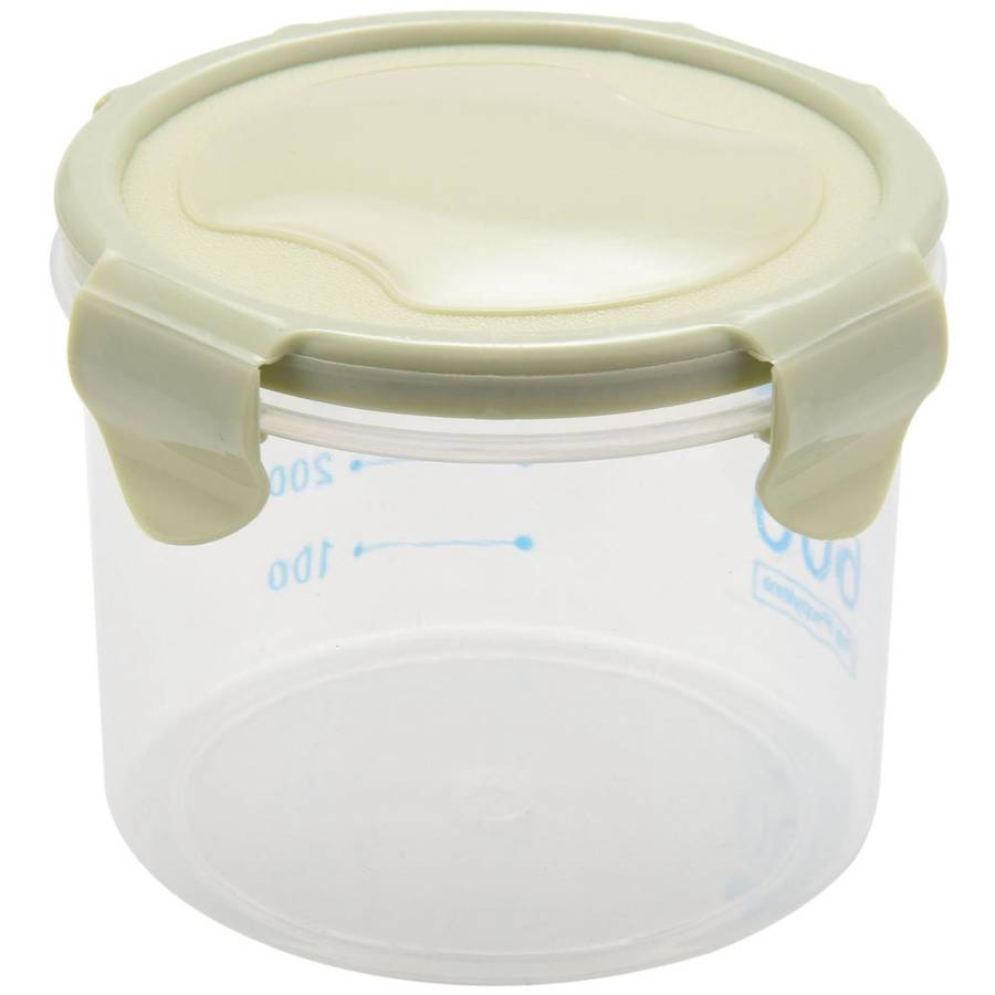 Kitchen Food Container Seal Pot Storage Tank Plastic 600ml Green
