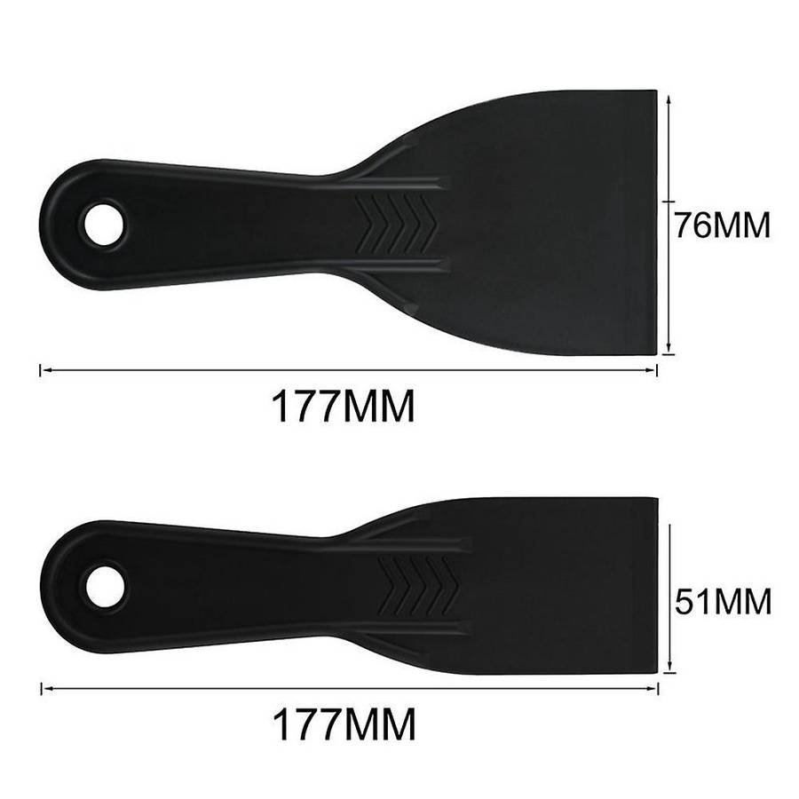 2pcs Resin 3d Printing Shovel (1pc 7x3 Inch + 1pc 7x 2 Inch), Black