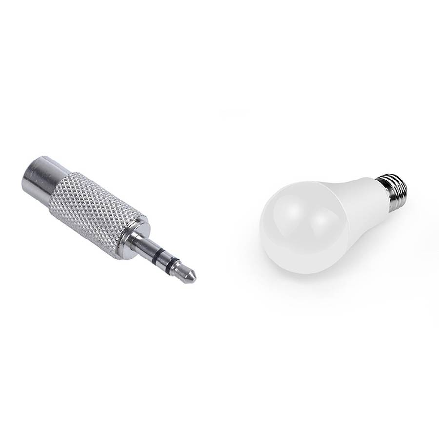 3.5mm Stereo Male to Rca Mono Female Audio Adapter,silver
