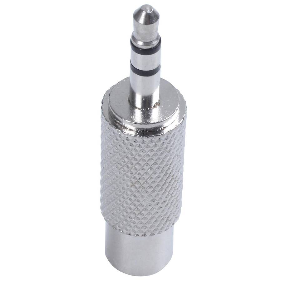 3.5mm Stereo Male to Rca Mono Female Audio Adapter,silver