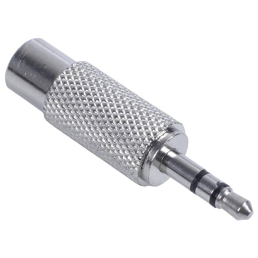 3.5mm Stereo Male to Rca Mono Female Audio Adapter,silver