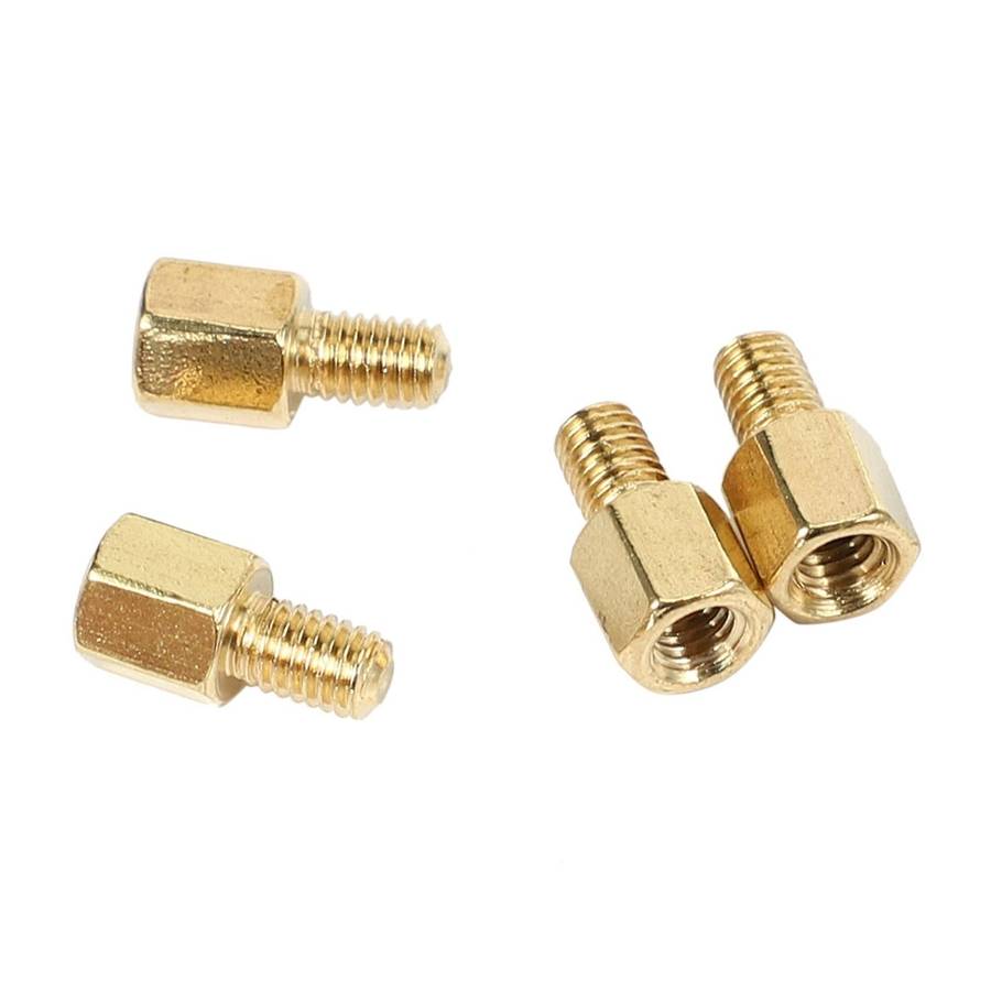 50 Pcs Brass Screw Pcb Standoffs Hexagonal Spacers M3 Male X M3 Female 5mm
