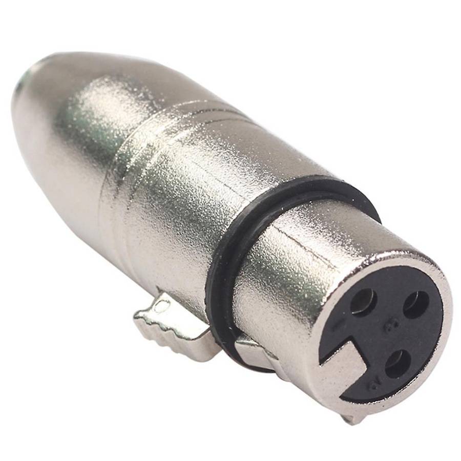 3.5mm Female Head to Big Three-core Balanced Microphone Audio Adapter