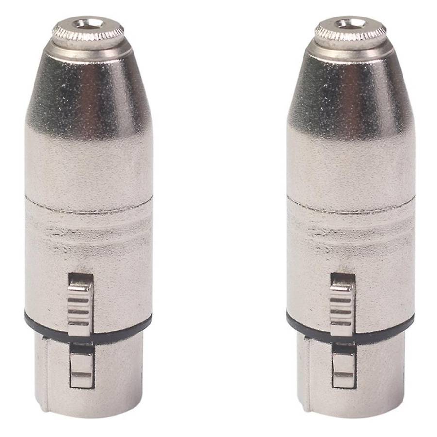 3.5mm Female Head to Big Three-core Balanced Microphone Audio Adapter