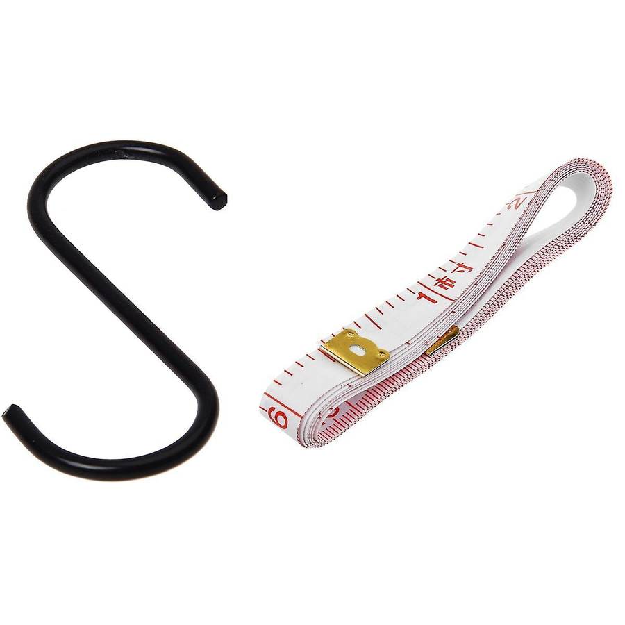 1 X 3 Inch S-shape Metal Hook---black