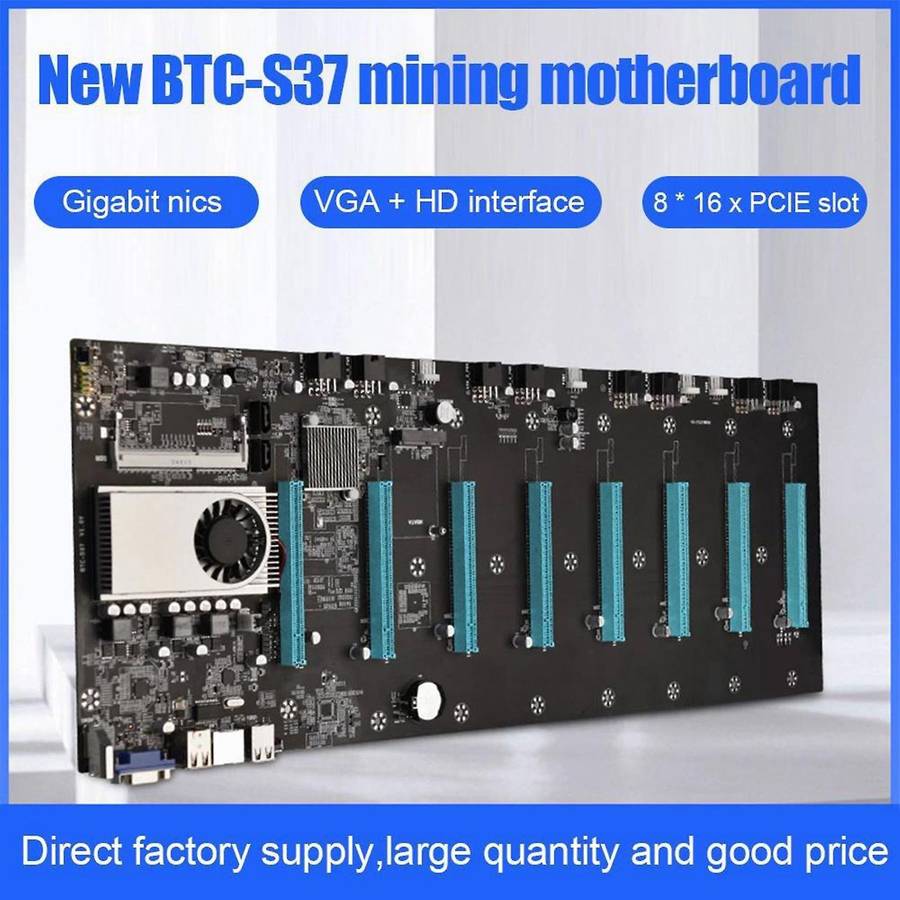 S37 Btc Mining Motherboard with Cpu+128g Ssd+8gb for Btc Miner