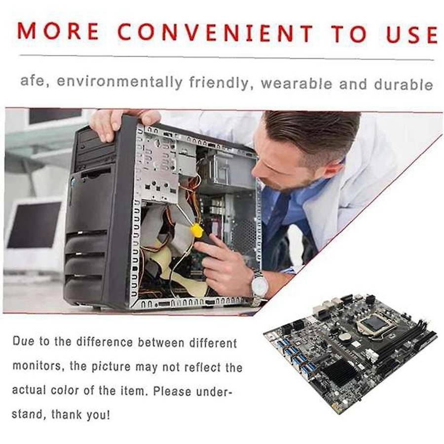 B75 Btc Mining Motherboard Set for Bitcoin Btc Eth Gpu Mining Miner