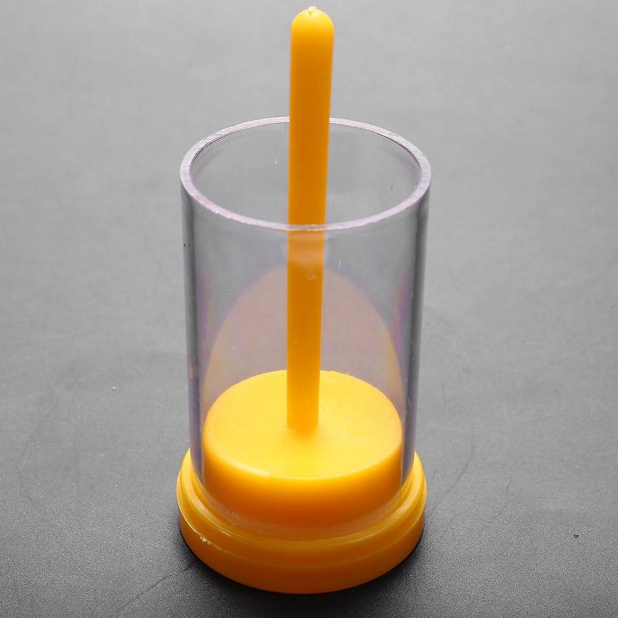 Plastic Queen Bee Marking Cage Marker Bottle W/ Plunger Beekeeping