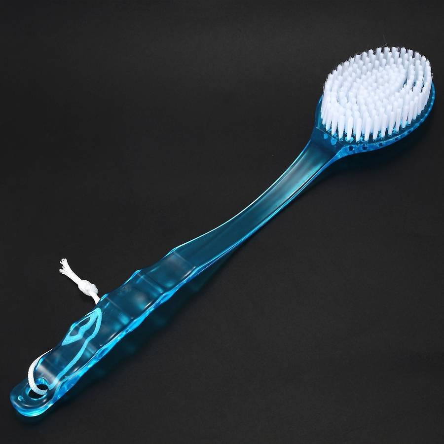 Long Handled Back Brush Scrubber Massager Disability Helper Green
