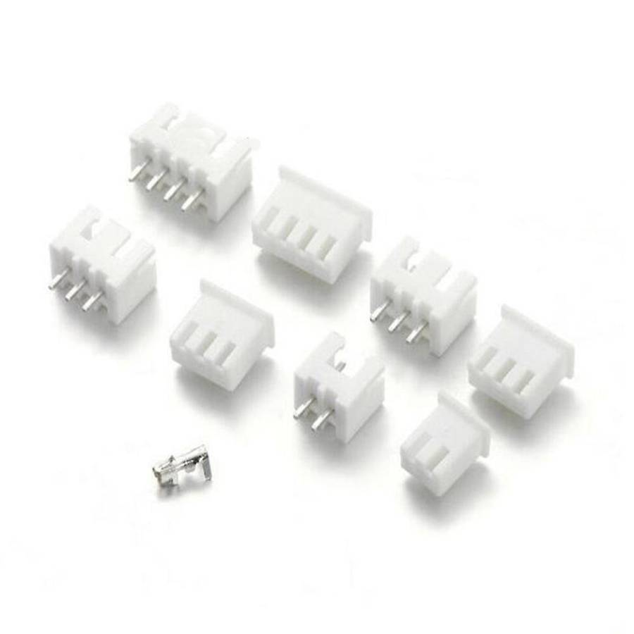 230pcs Xh2.54 2p 3p 4p 5 Pin 2.54mm Pitch Terminal Kit / Housing