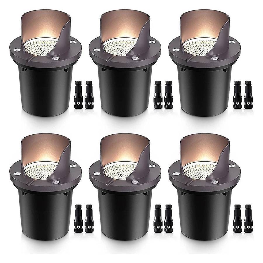 6pcs Low Voltage Landscape Lights Waterproof Outdoor In-ground Lights