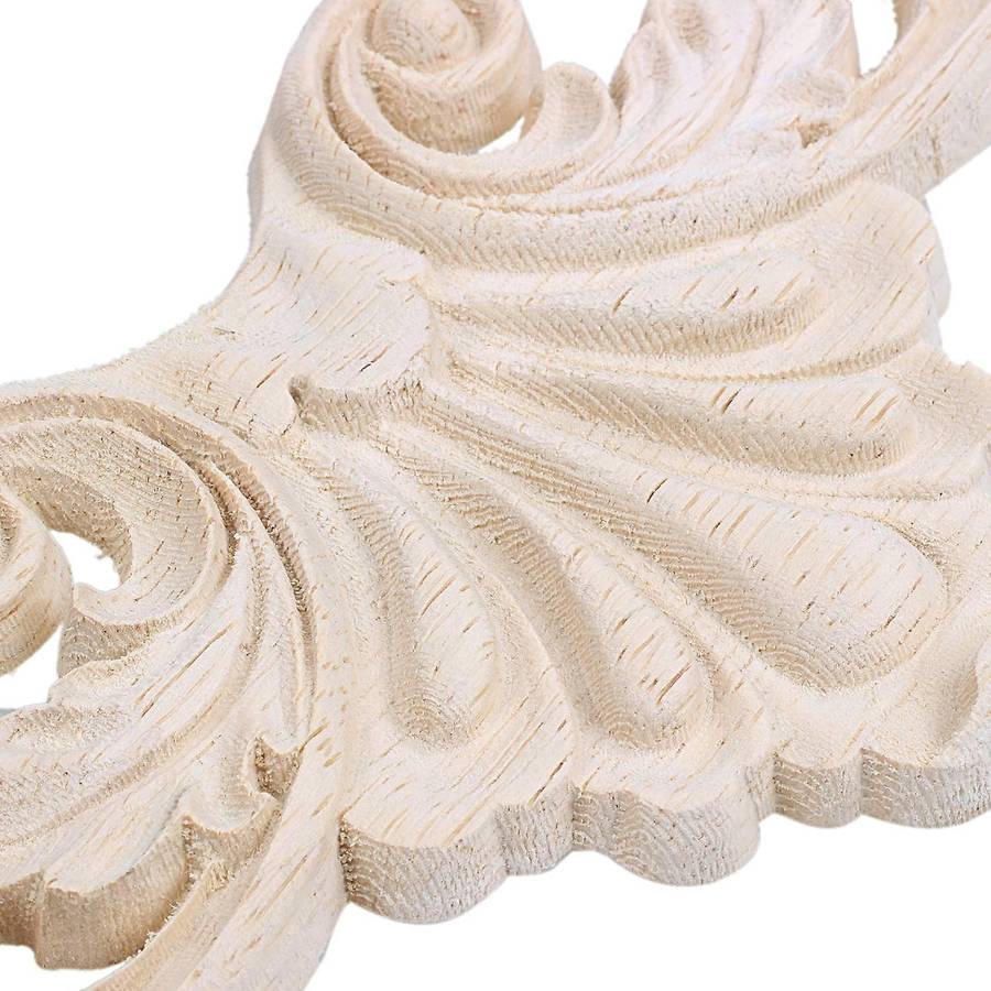 Wood Carved Corner Onlay Applique Frame Decor Type:20x5cm
