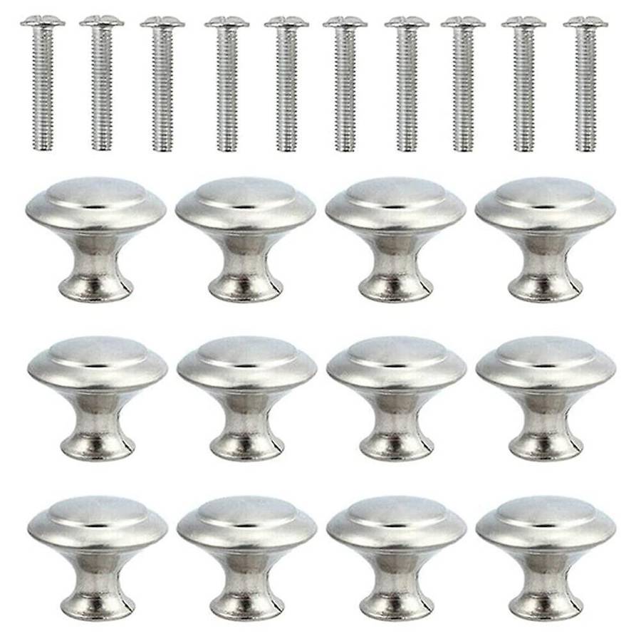 12pcs Stainless Steel Drawer Knobs Doorknobs Pull Handle