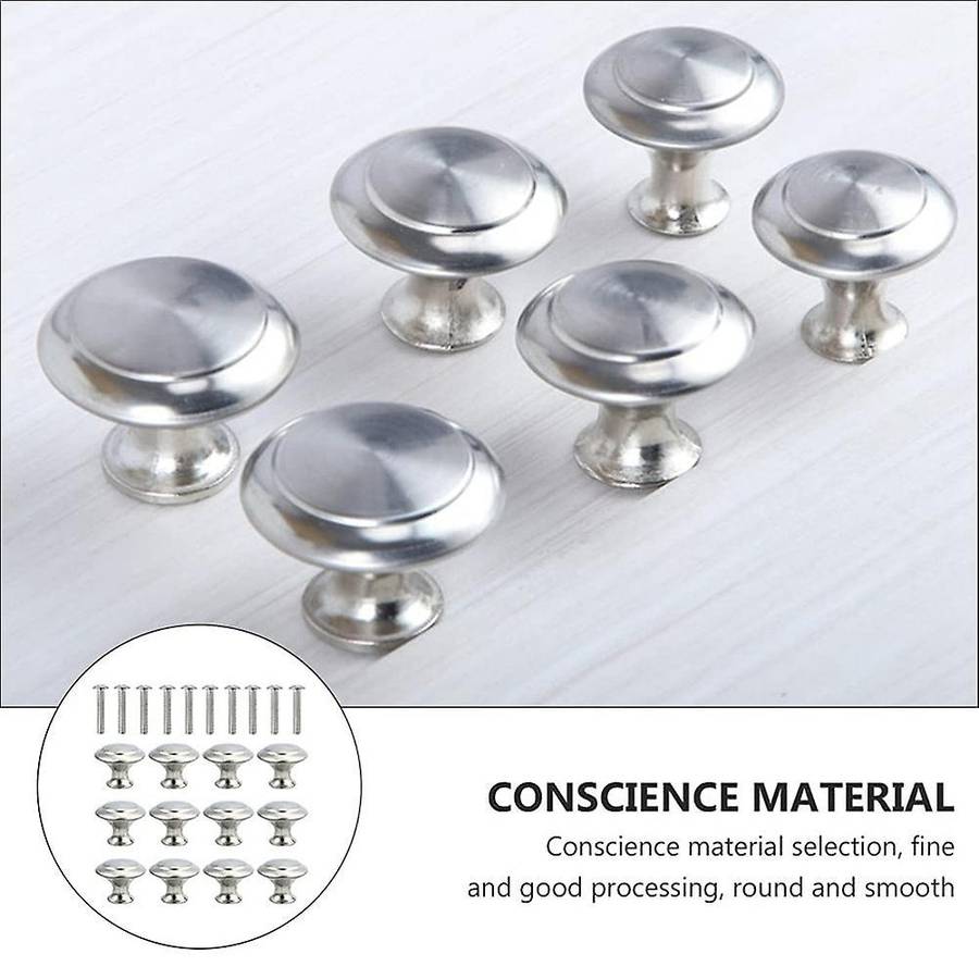 12pcs Stainless Steel Drawer Knobs Doorknobs Pull Handle