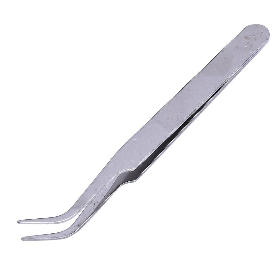 2 X Stainless Steel Nail Art Tweezer Tool Rhinestones Gems Eyelash Nail Art Acrylic Gel Picking Tool
