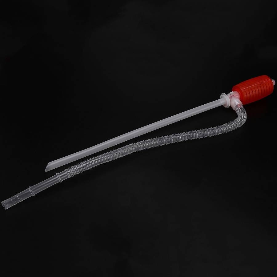 Car Motorcycle Manual Syphon Fuel Liquid Transfer Pipe Refuel Sucker