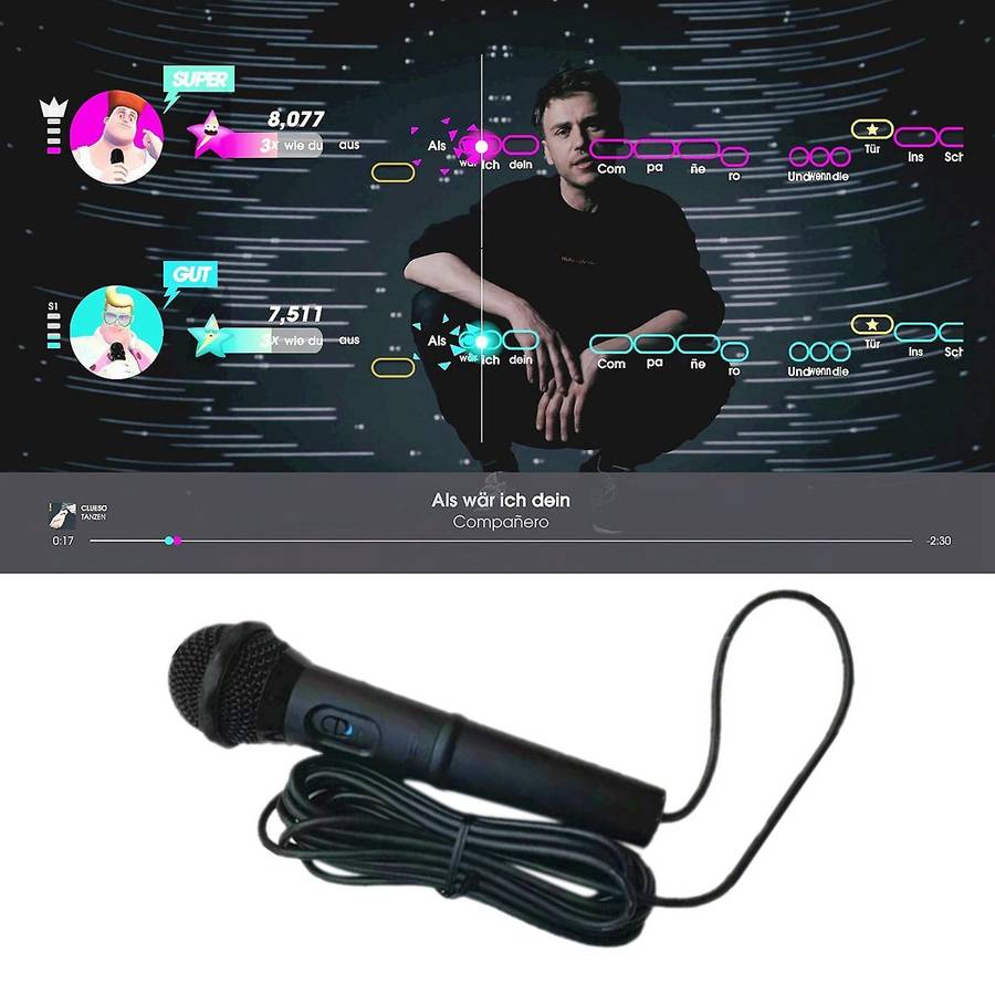 2pcs Let's Sing Song Yousheng Game for Switch Ns Game Console Pc