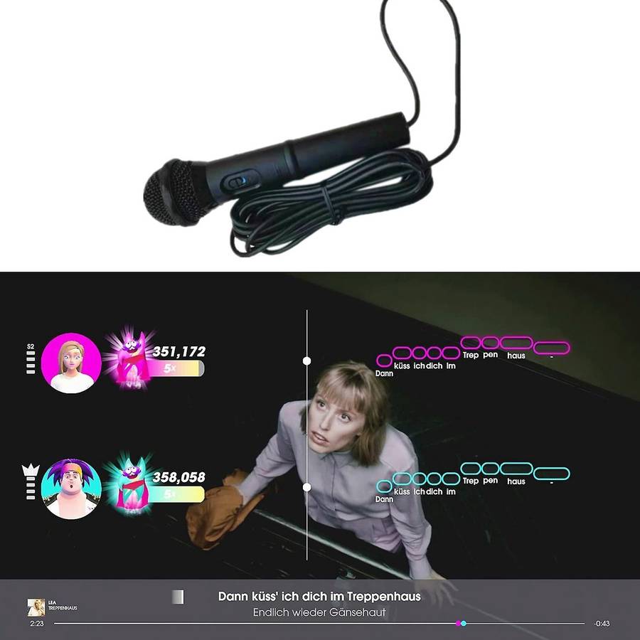 2pcs Let's Sing Song Yousheng Game for Switch Ns Game Console Pc