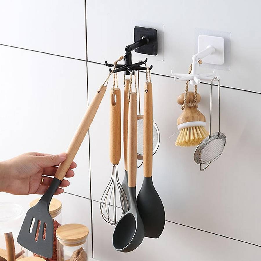 360 Degree Rotating Hook Self-adhesive Storage Tool Universal Hanging