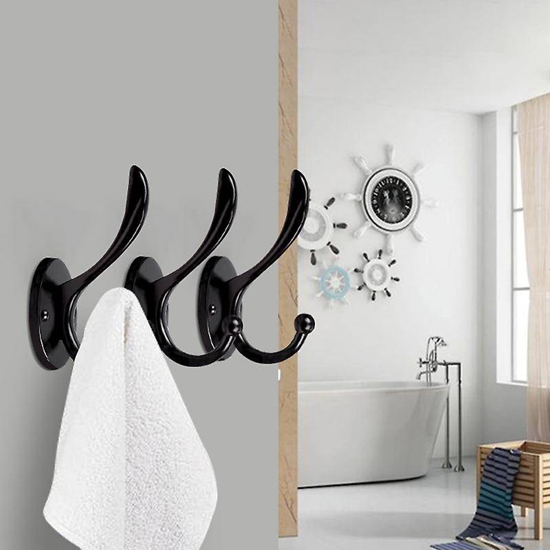 6pcs Hardware Wall Hooks for Hanging Coats Key, Towel, Bags,cup, Hat