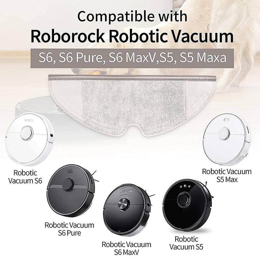 8 Microfiber Cloths for Xiaomi Roborock S5 Max S6 Pure S50 S51