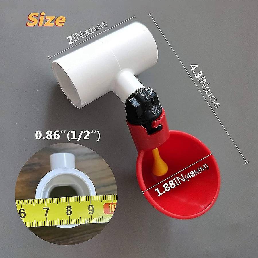 Chicken Waterer Cups, Chicken Waterer for Chicken Ducks Quail 4pcs
