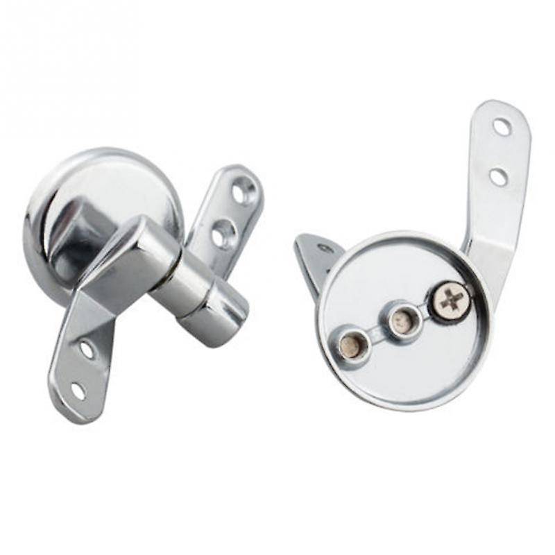 Alloy Toilet Seat Hinges Mountings Set Chrome with Fittings Screws
