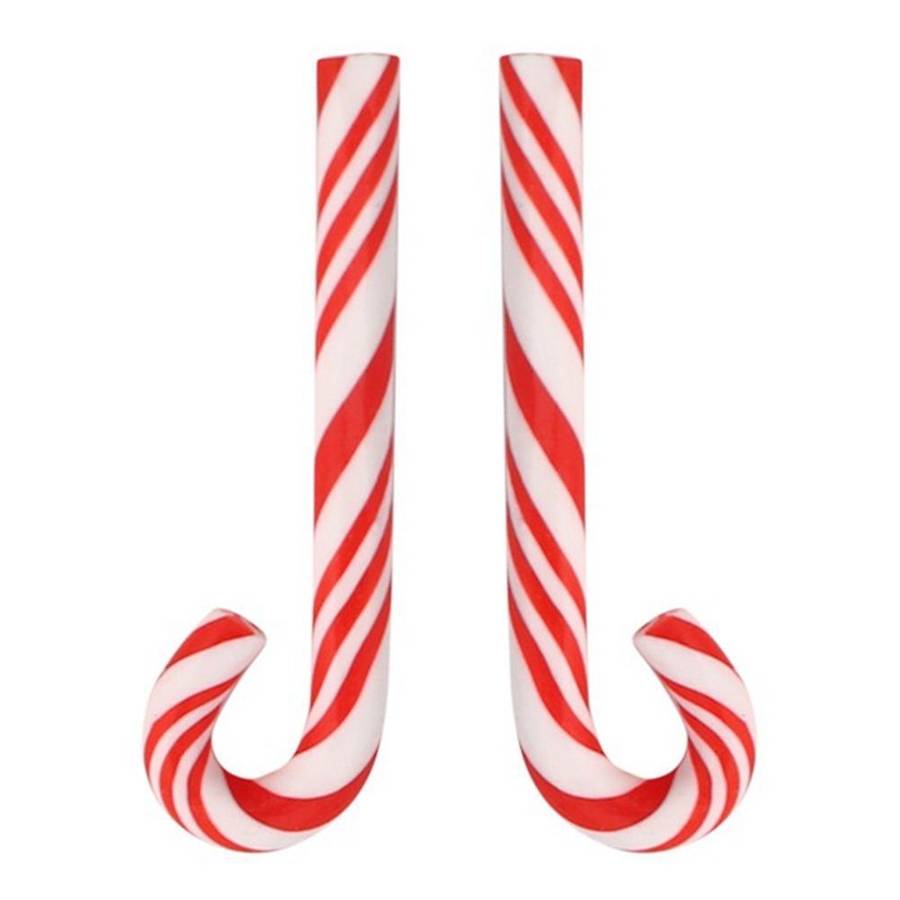 100pcs Red and White Handmade Christmas Candy Cane Home Decor Cane