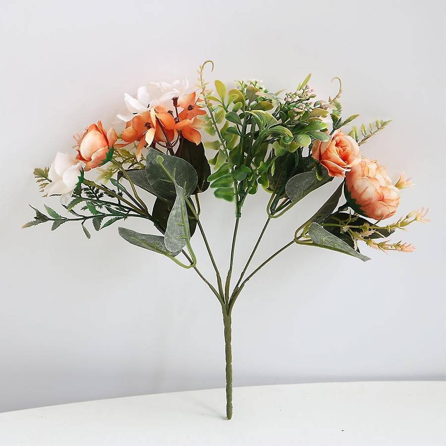 Artificial Flowers,wedding Bouquets for Party Home Decor (champagne)