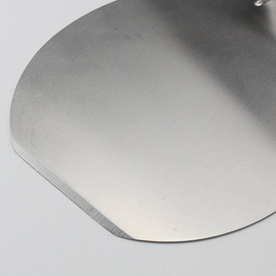 Round Blade Stainless Steel Pizza Shovel Kitchen Plastic Handle