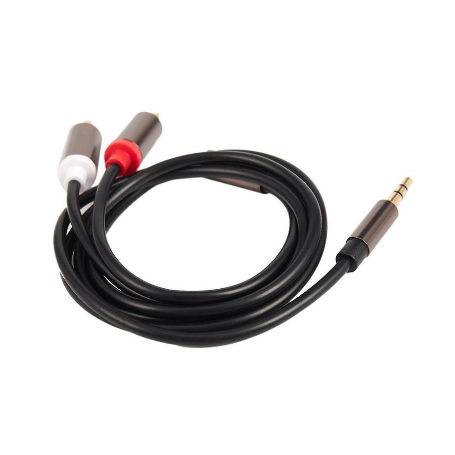 2x Jack 3.5mm to 2 Rca Audio Cable Male to Male Rca Adapter 1m