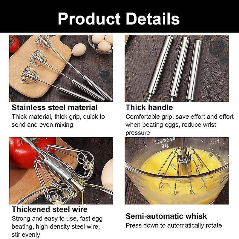 Flour Or Powdered Sugar Stainless Steel Dusting Wands with Whisk